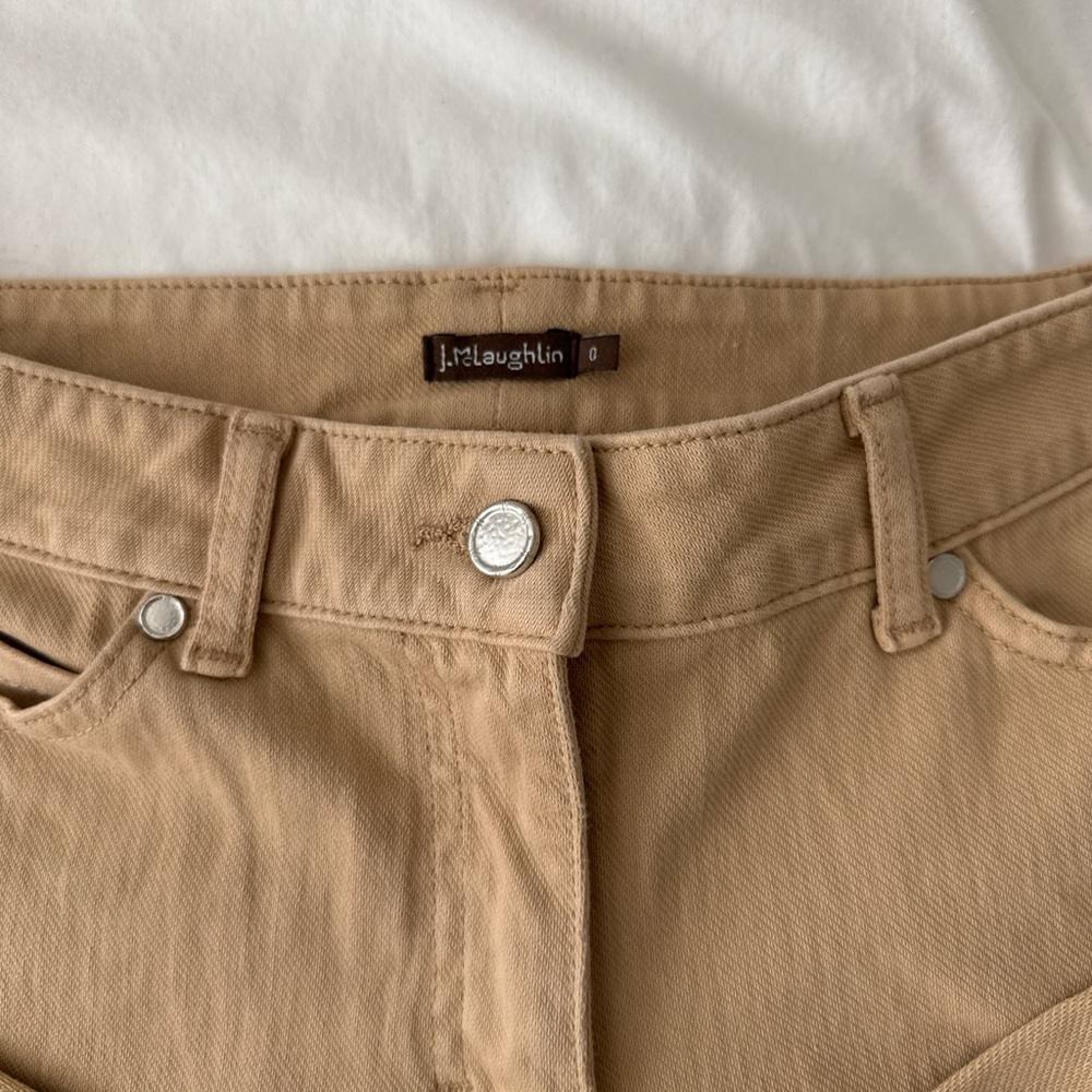 J. McLaughlin Classic Tan Trousers